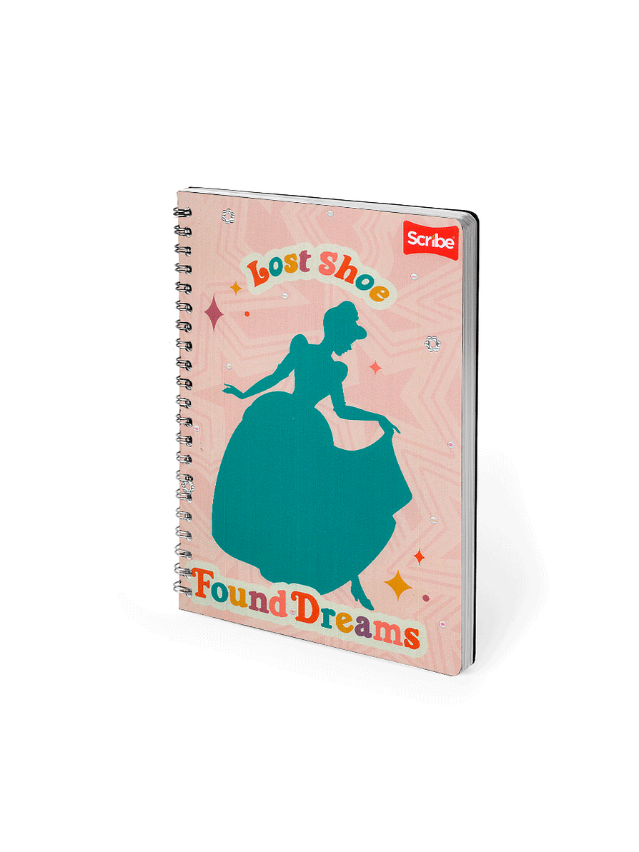 Cuaderno Catedrático Pasta Dura Princesas 80 Hojas 2