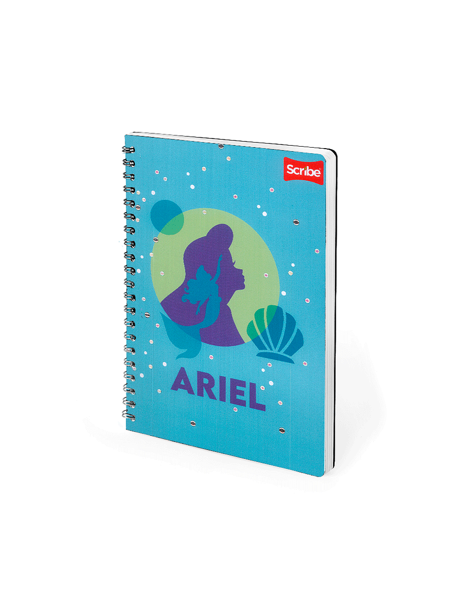 Cuaderno Catedrático Pasta Dura Princesas 80 Hojas 4