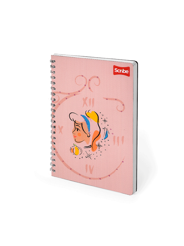 Cuaderno Catedrático Pasta Dura Princesas 80 Hojas 12