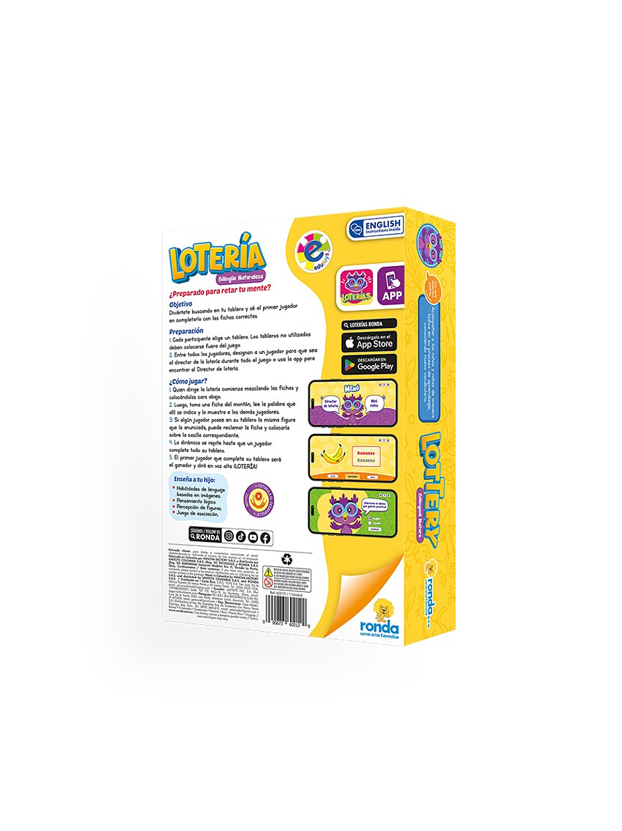 Lotería Bilingüe Naturaleza 5