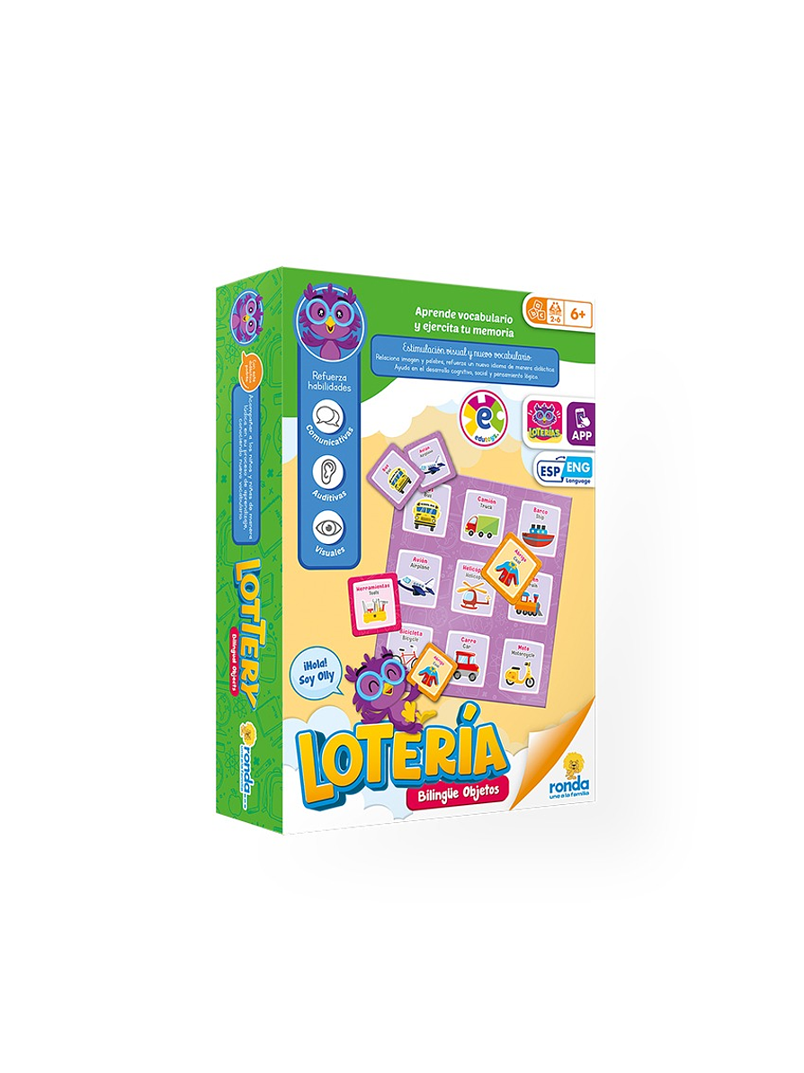 Lotería Bilingüe Objetos 1