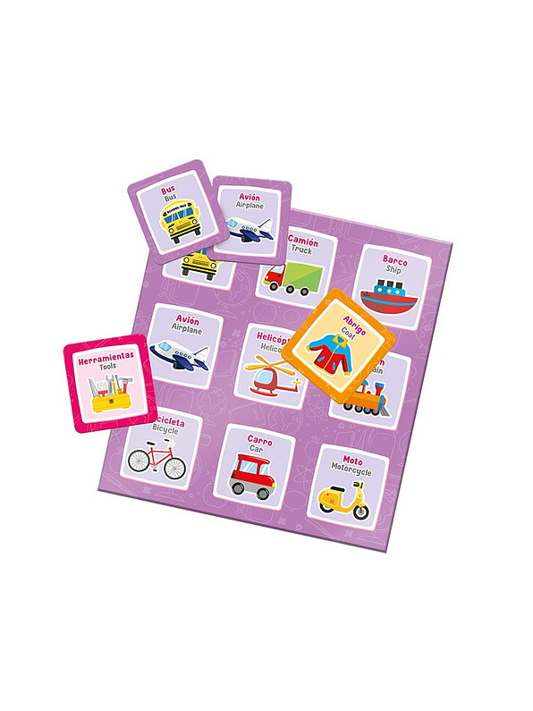 Lotería Bilingüe Objetos 4