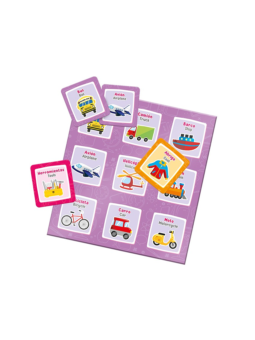Lotería Bilingüe Objetos 4