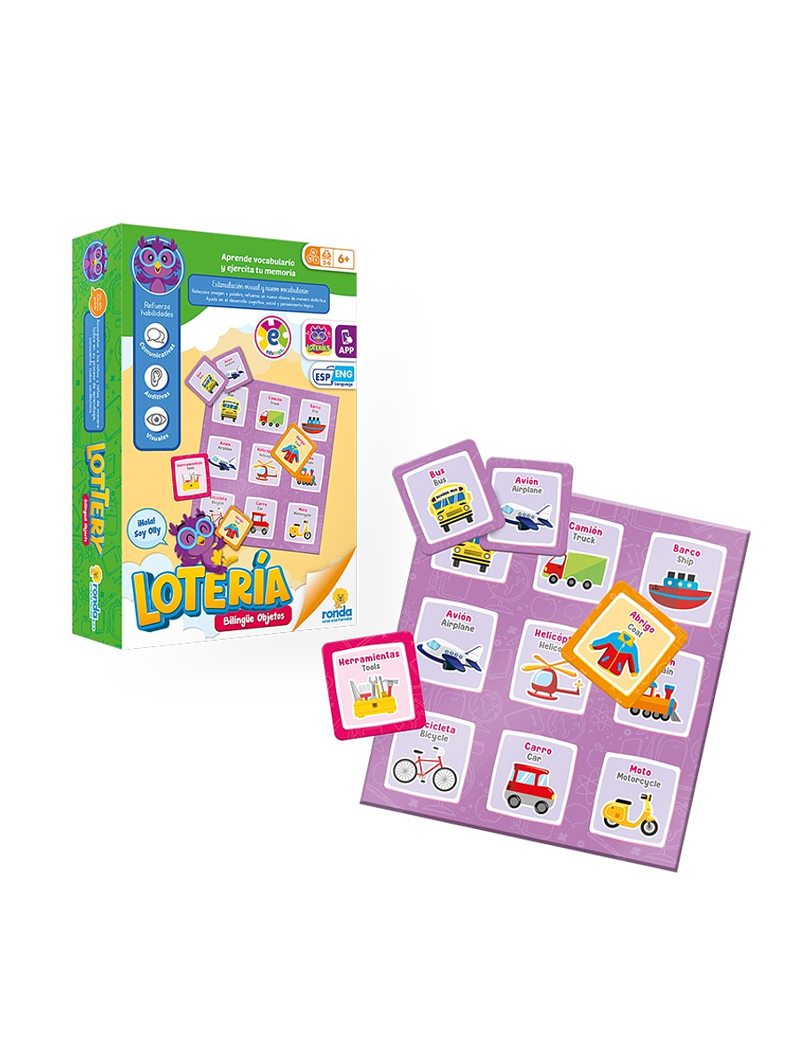 Lotería Bilingüe Objetos 2