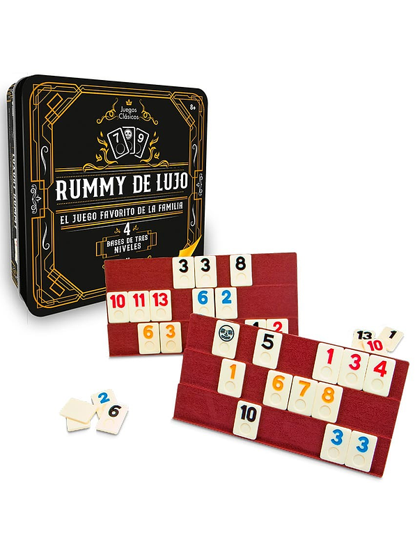 Rummy de Lujo caja metálica 2