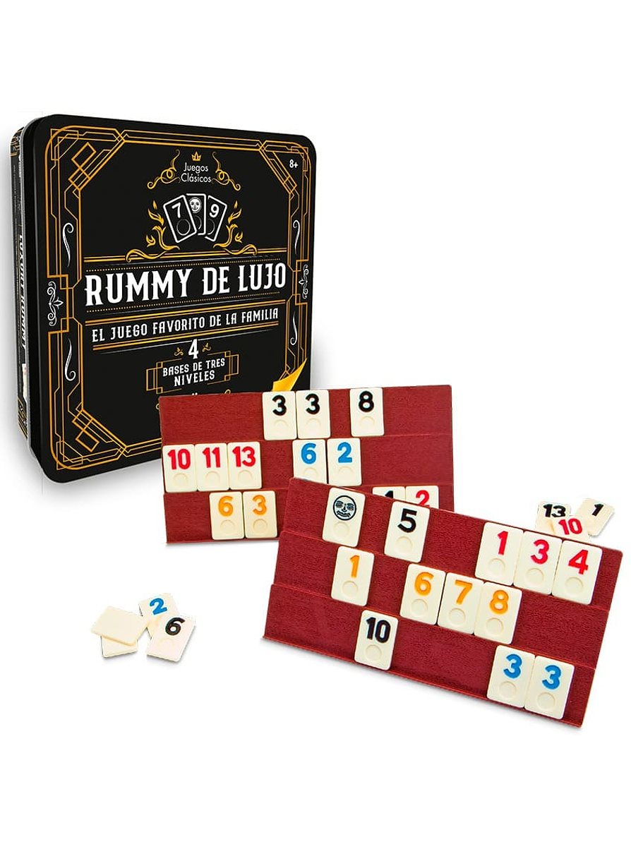 Rummy de Lujo caja metálica 2