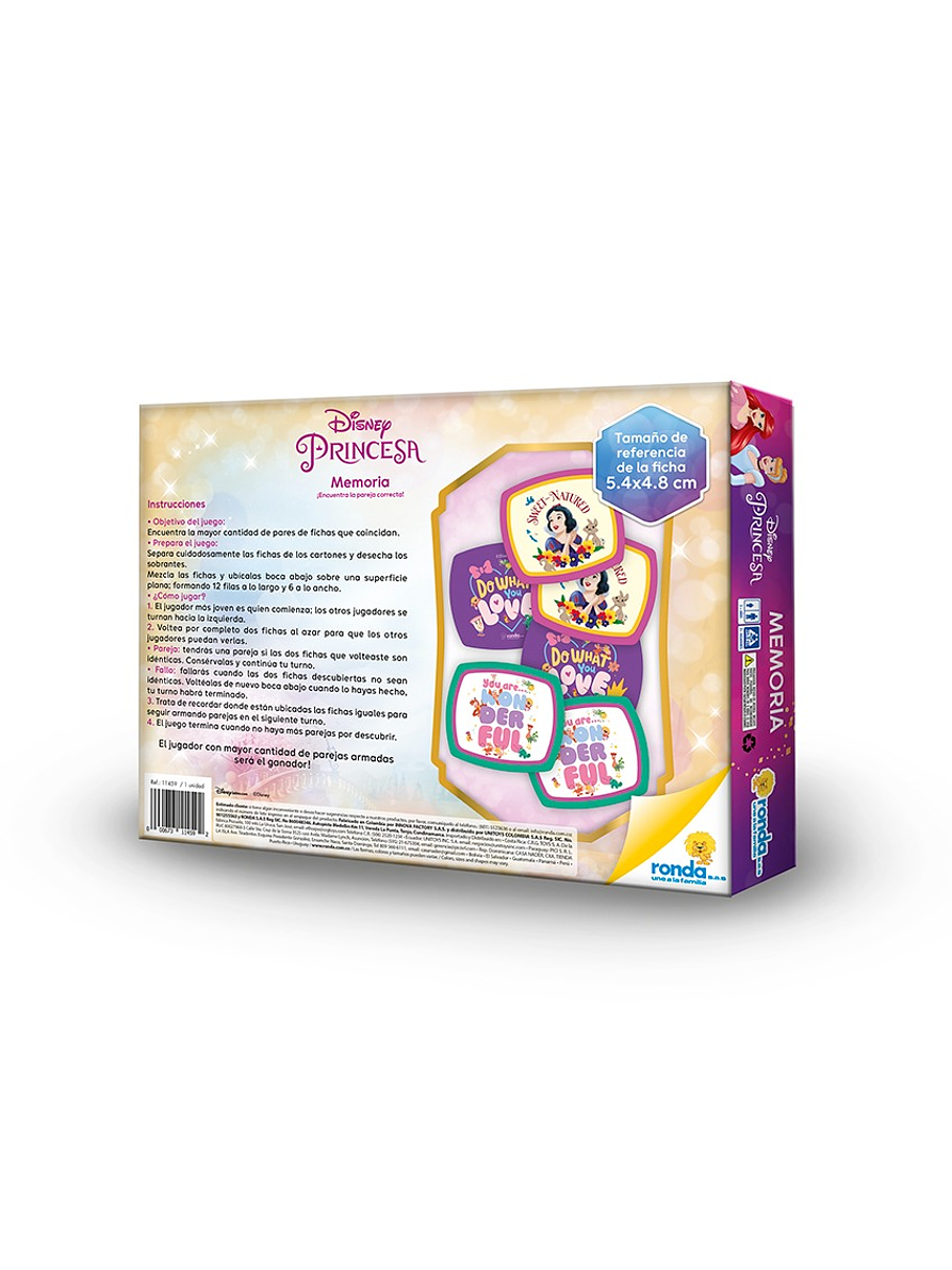 Juego de Memoria Maletín Princesas 4