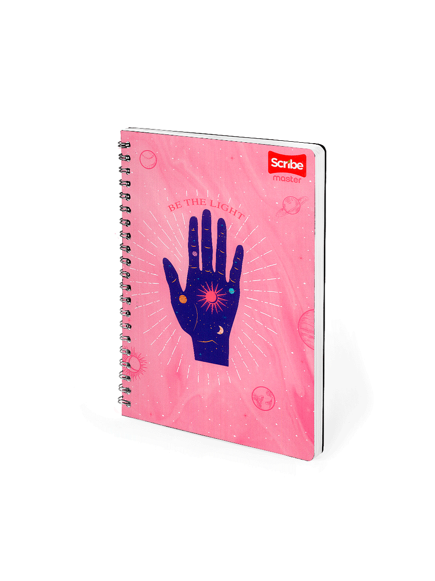 Cuaderno Argollado Pasta Dura Femenino 80 Hojas Cuadros 1