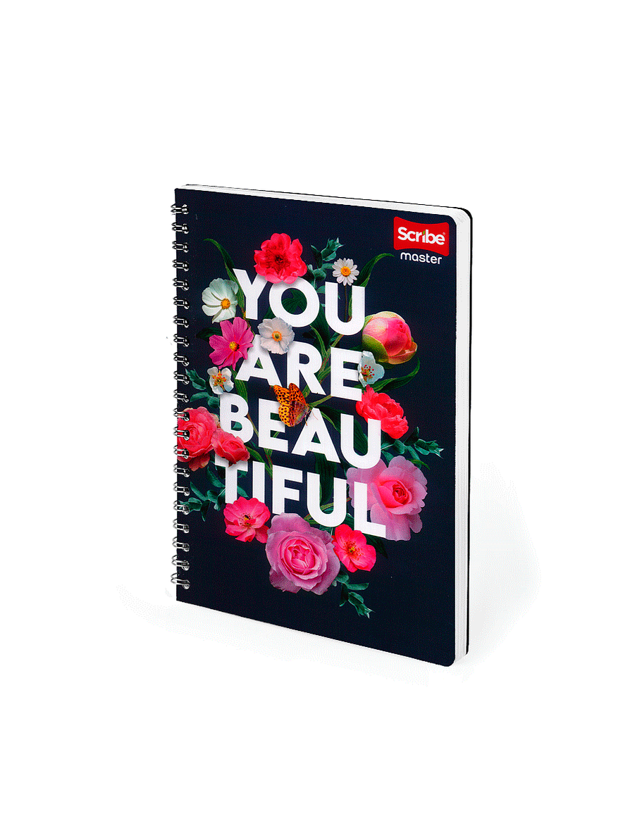 Cuaderno Argollado Pasta Dura Femenino 80 Hojas Cuadros 2