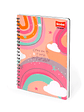 Cuaderno Argollado Pasta Dura Femenino 80 Hojas Cuadros - Miniatura 5