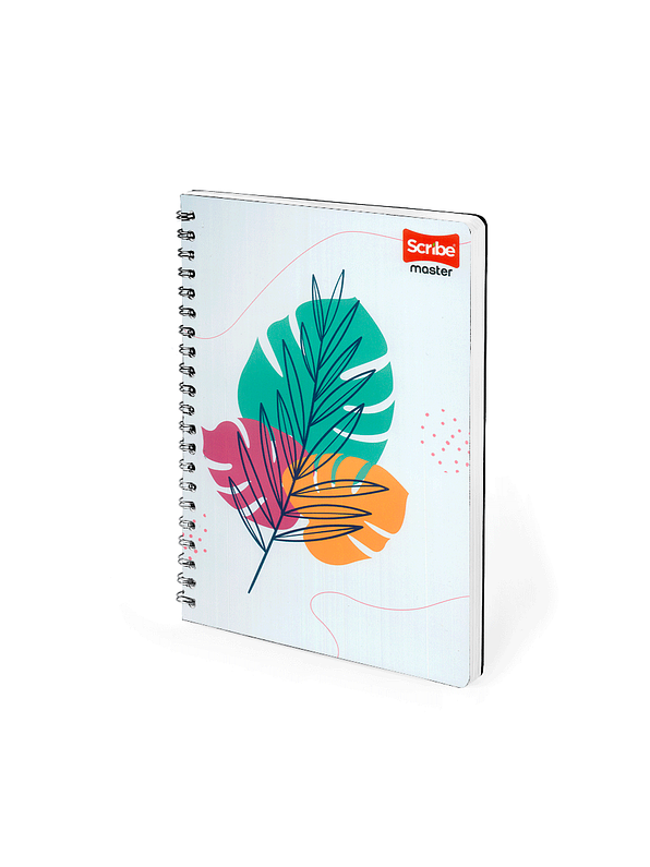 Cuaderno Argollado Pasta Dura Femenino 80 Hojas Cuadros 8