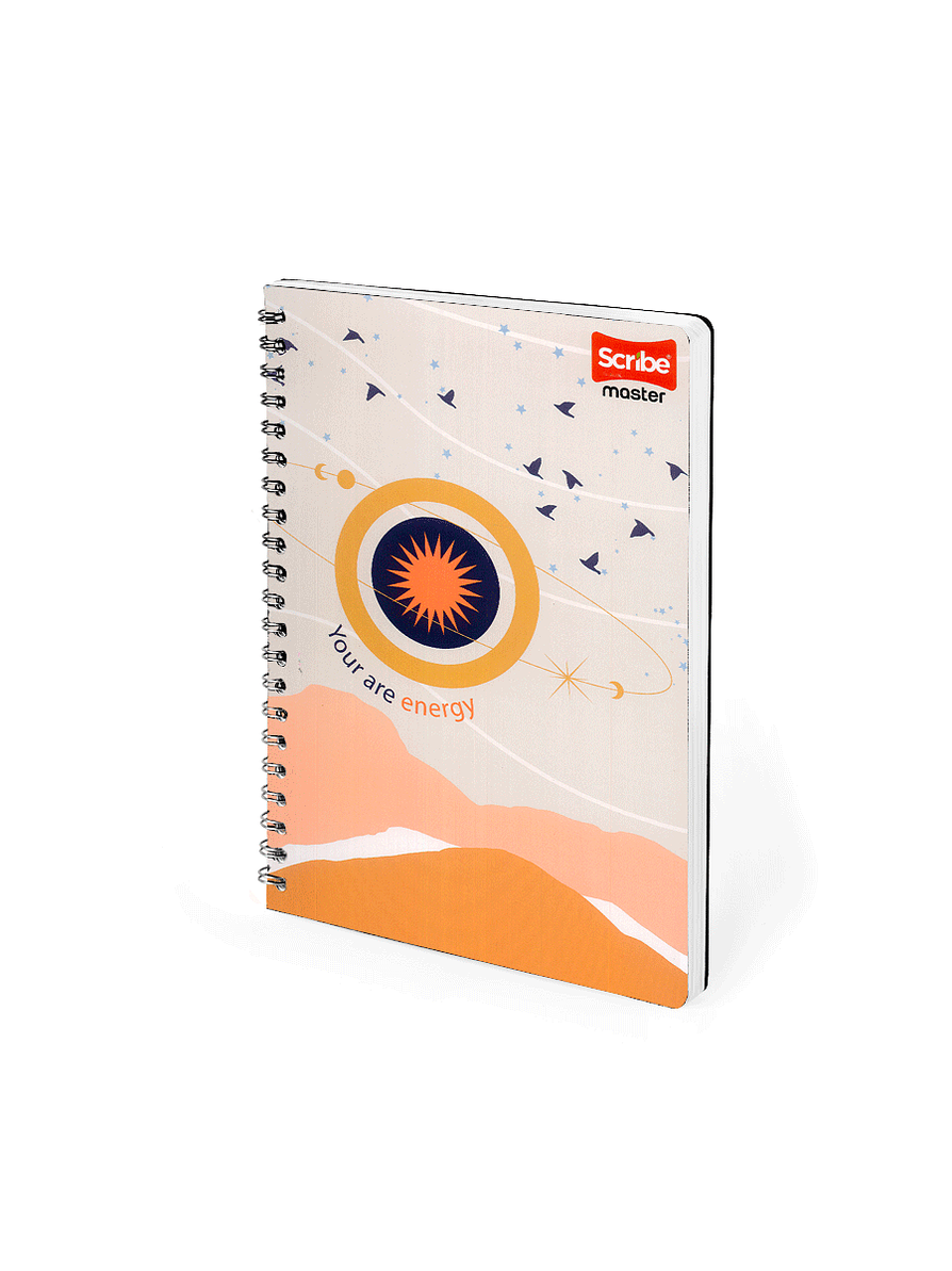 Cuaderno Argollado Pasta Dura Femenino 80 Hojas Cuadros 10