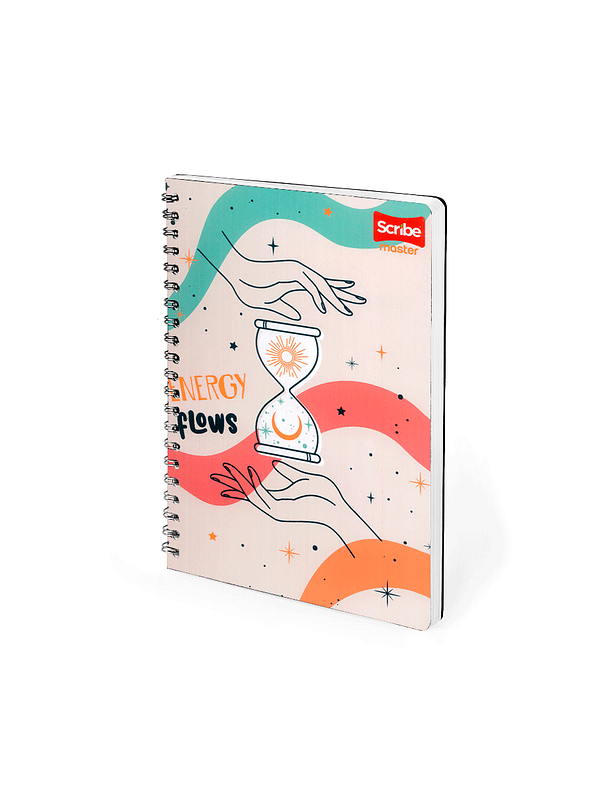 Cuaderno Argollado Pasta Dura Femenino 80 Hojas Cuadros 11