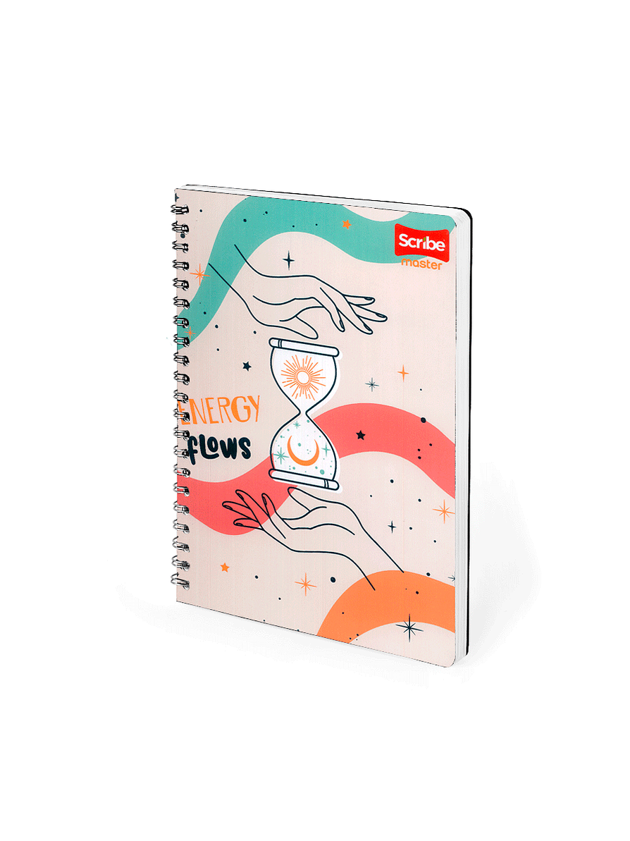 Cuaderno Argollado Pasta Dura Femenino 80 Hojas Cuadros 11