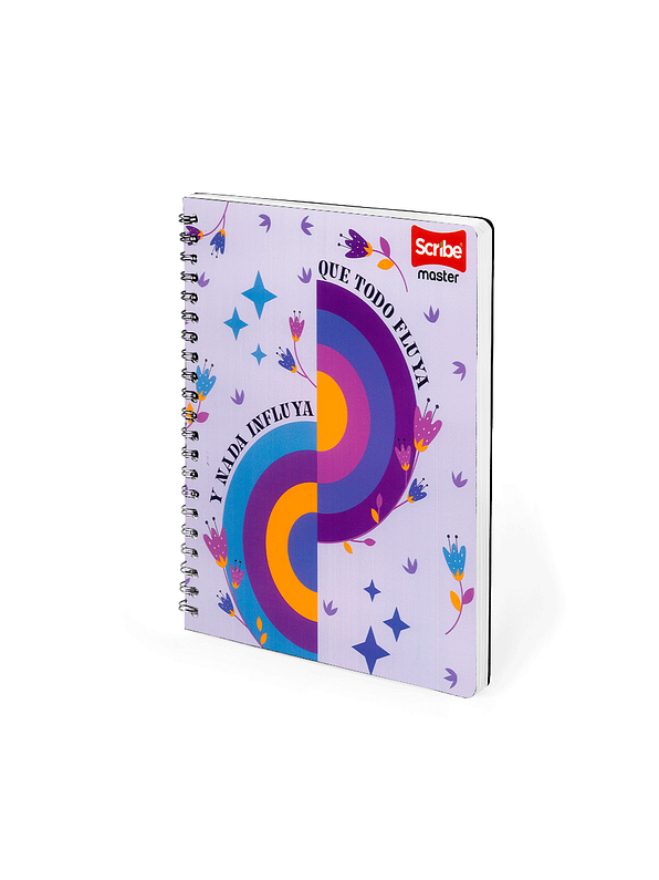 Cuaderno Argollado Pasta Dura Femenino 80 Hojas Cuadros 13