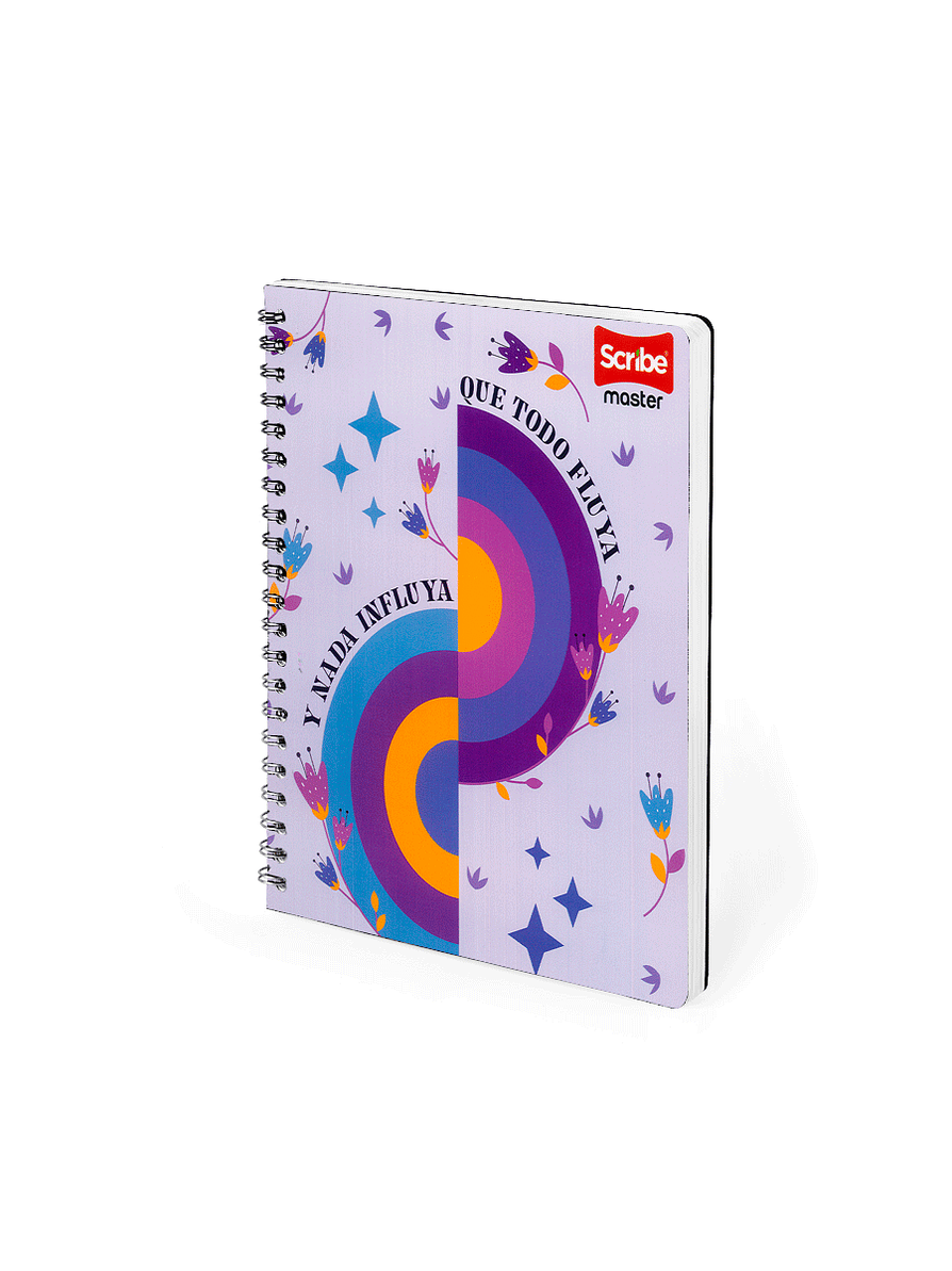 Cuaderno Argollado Pasta Dura Femenino 80 Hojas Cuadros 13