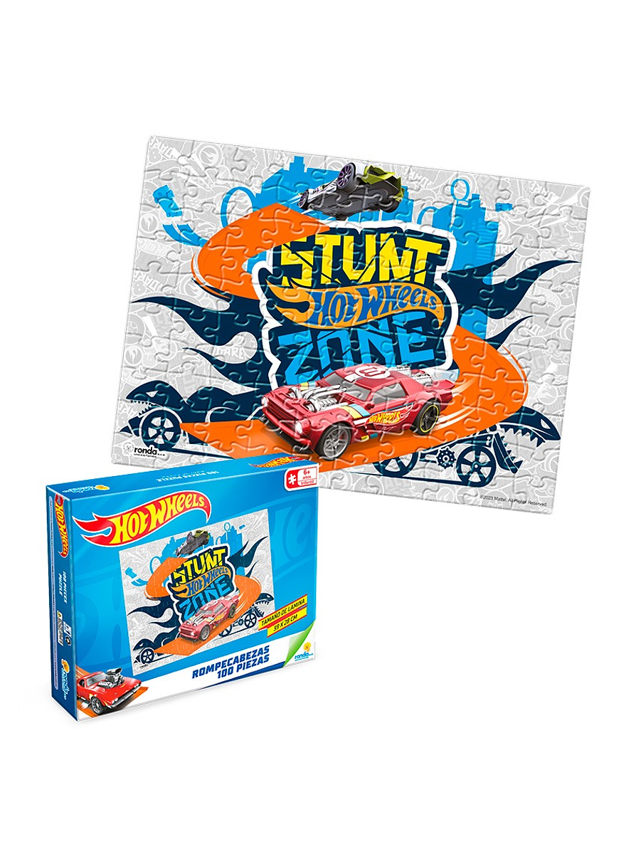 Rompecabezas x 100 Piezas Hot Wheels 2