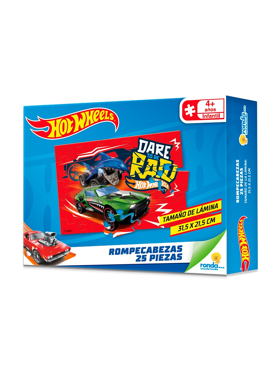 Rompecabezas x 25 Piezas Hot Wheels  3