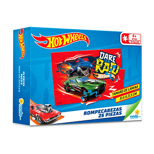 Rompecabezas x 25 Piezas Hot Wheels 