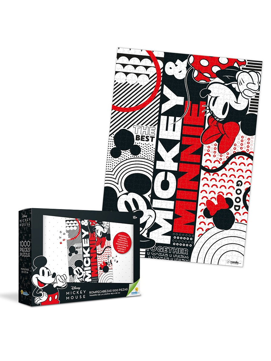 Rompecabezas X 1000 Piezas Mickey & Minnie 2