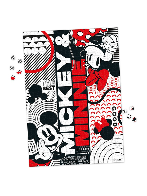 Rompecabezas X 1000 Piezas Mickey & Minnie 4