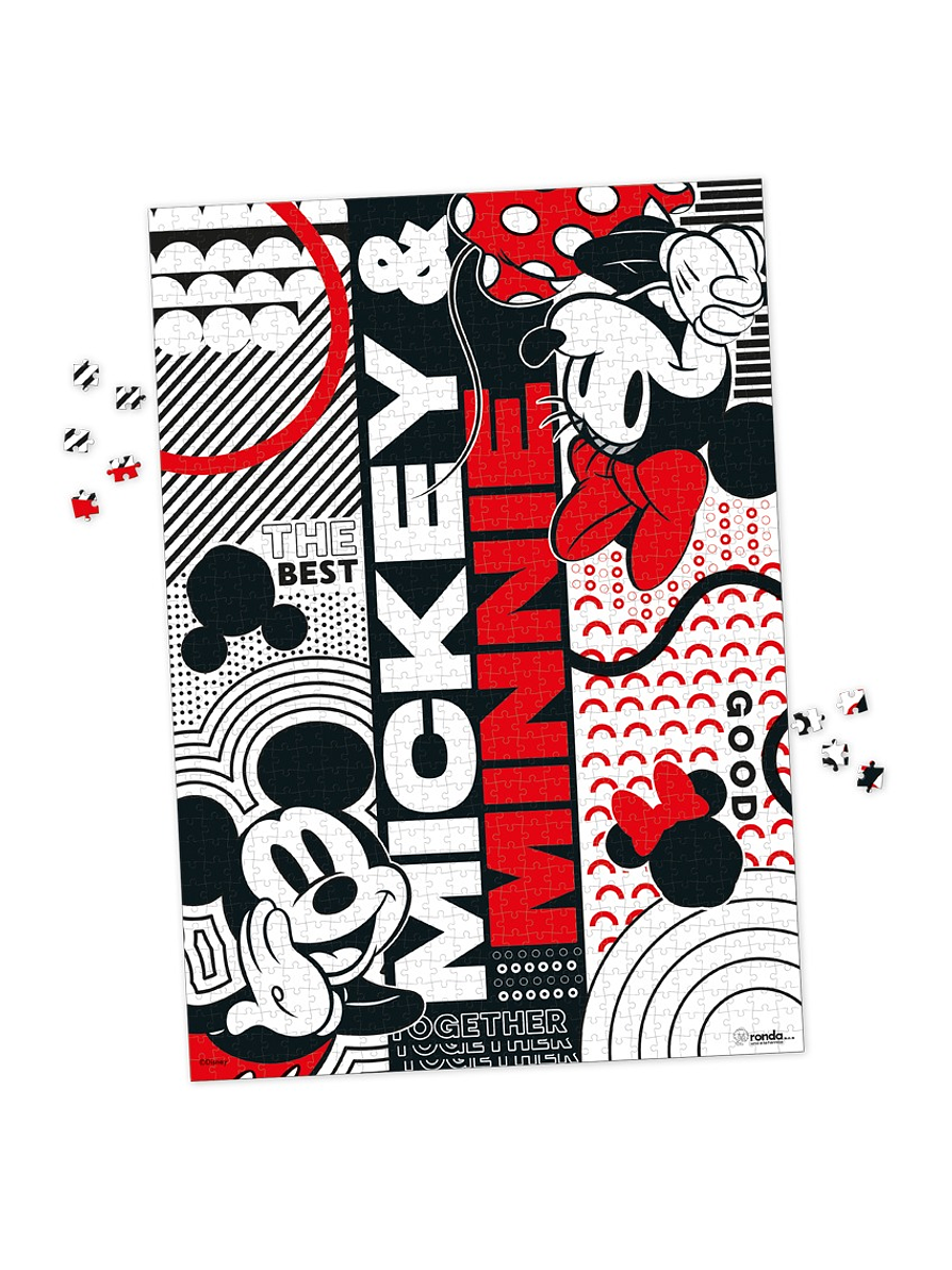 Rompecabezas X 1000 Piezas Mickey & Minnie 4