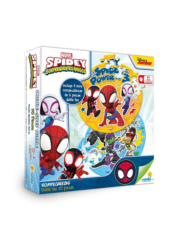Rompecabezas X 25 Piezas Doble Faz Spidey  1