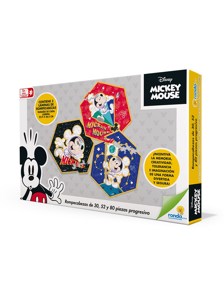 Rompecabezas Progresivo Mickey Mouse  3