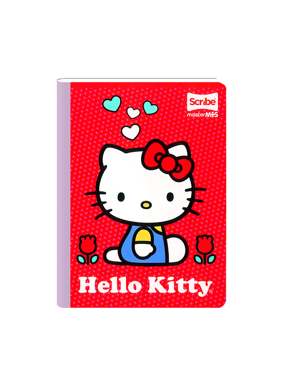 Cuaderno Cosido Scribe Hello Kity 50 Hojas Cuadros 1