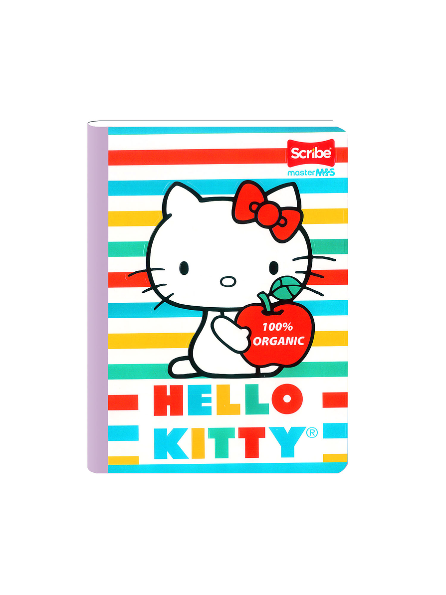 Cuaderno Cosido Scribe Hello Kity 50 Hojas Cuadros 5