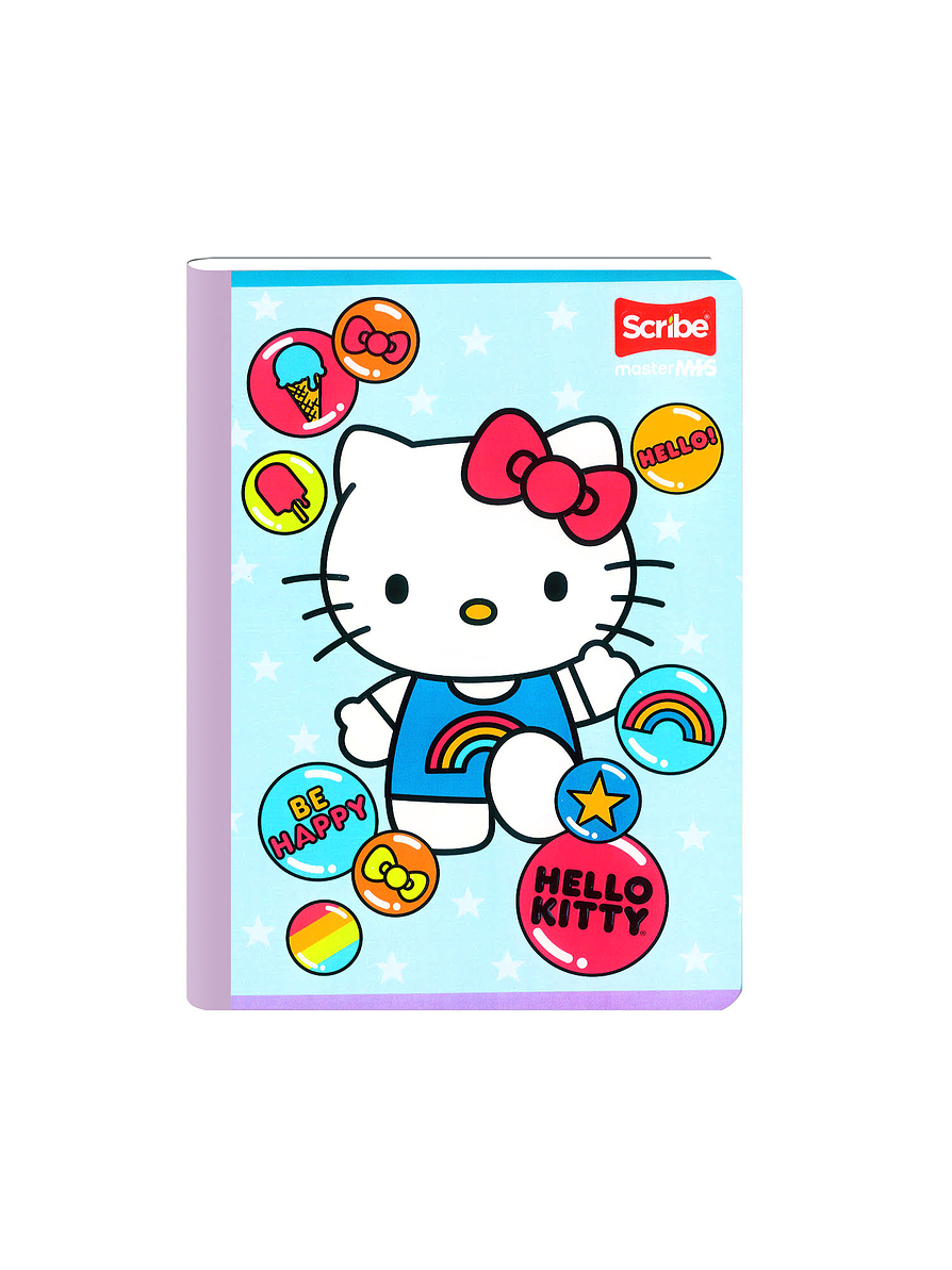 Cuaderno Cosido Scribe Hello Kity 100 Hojas Líneas  4