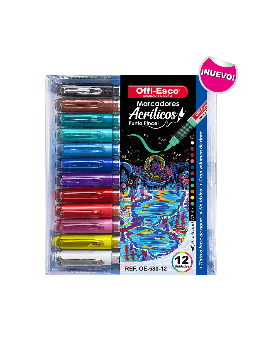 Marcadores Acrílicos Punta Pincel  1