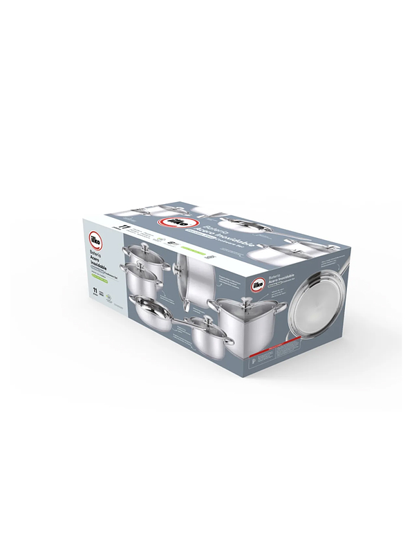 Batería Ilko Prime 11 Piezas Acero Inoxidable 4