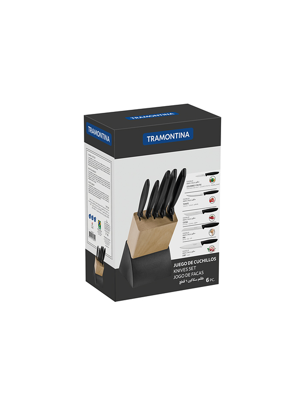 Set X 6 cuchillos Tramontina Plenus Acero Inoxidable 3