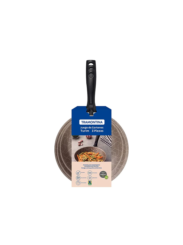 Set x 3 Sartenes Antiadherente Turim Tramontina 1