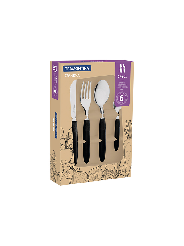Juego Cubiertos Tramontina Ipanema x 24 Piezas 3