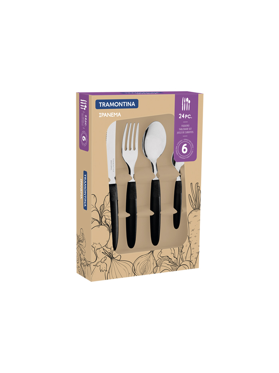 Juego Cubiertos Tramontina Ipanema x 24 Piezas 3