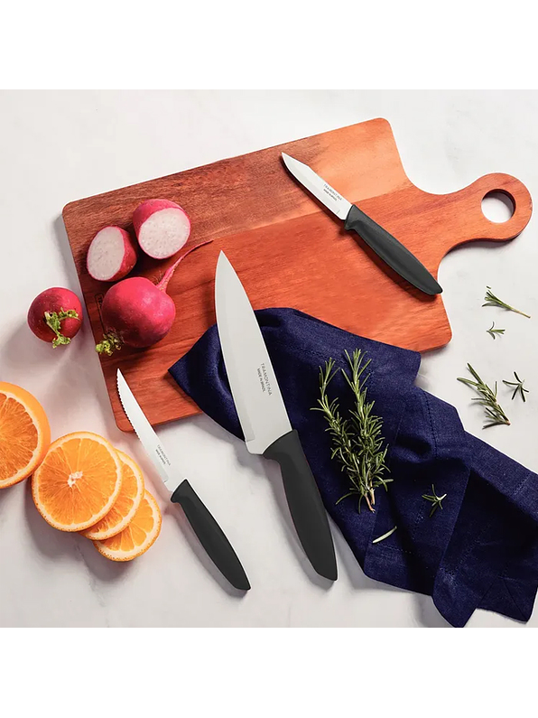 Set X 3 Cuchillos Tramontina Plenus Acero Inoxidable 2