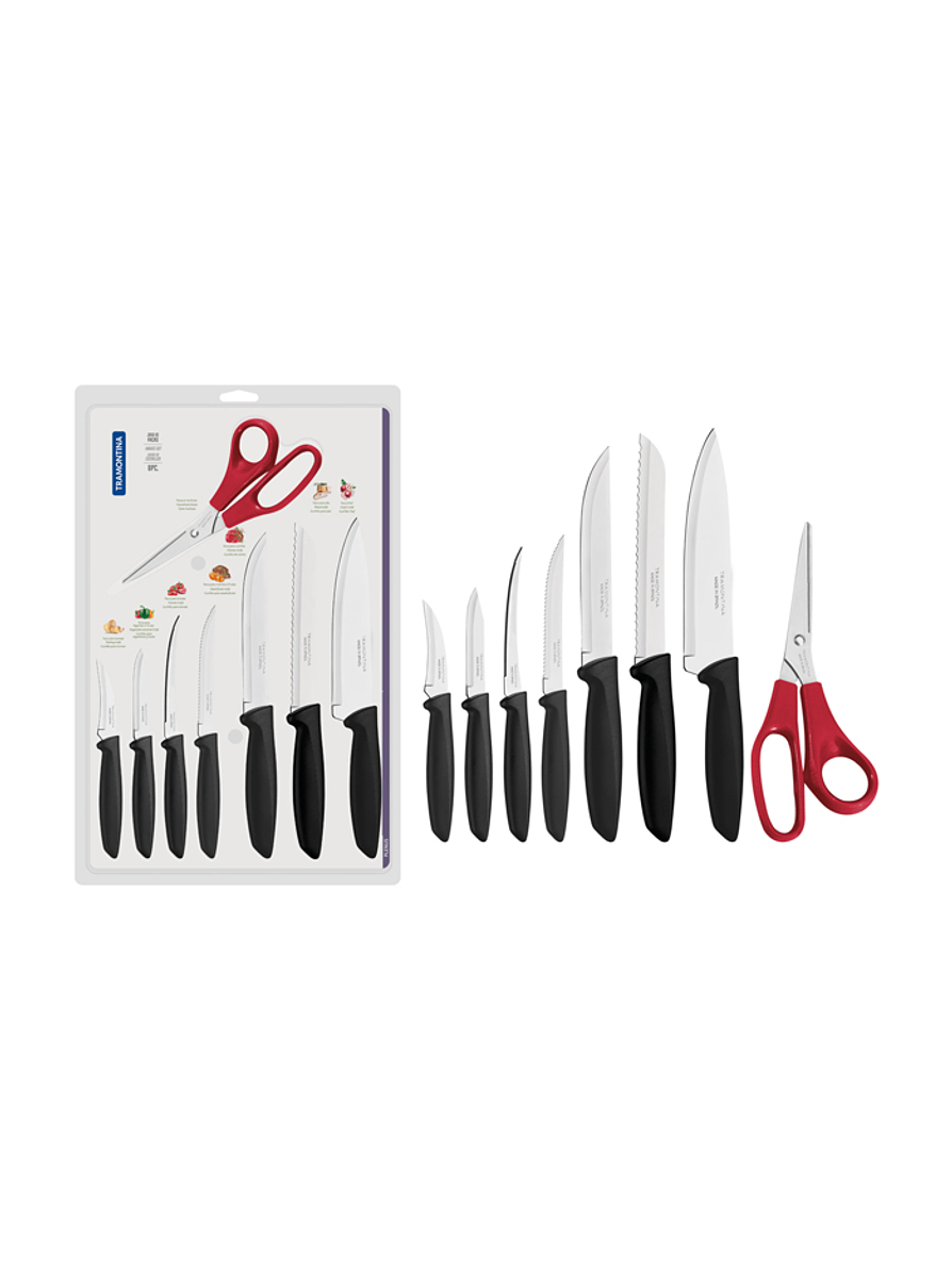 Set X 8 Cuchillos Tramontina Plenus Acero Inoxidable 1