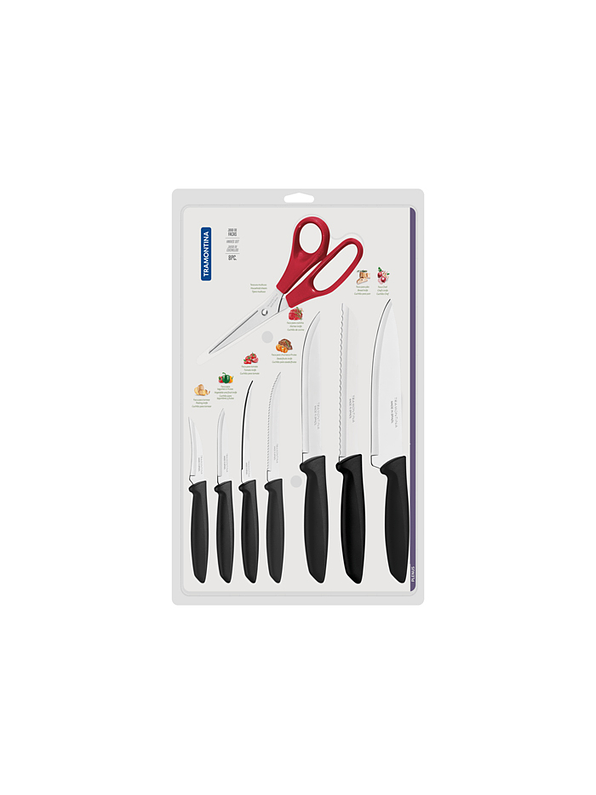 Set X 8 Cuchillos Tramontina Plenus Acero Inoxidable 2