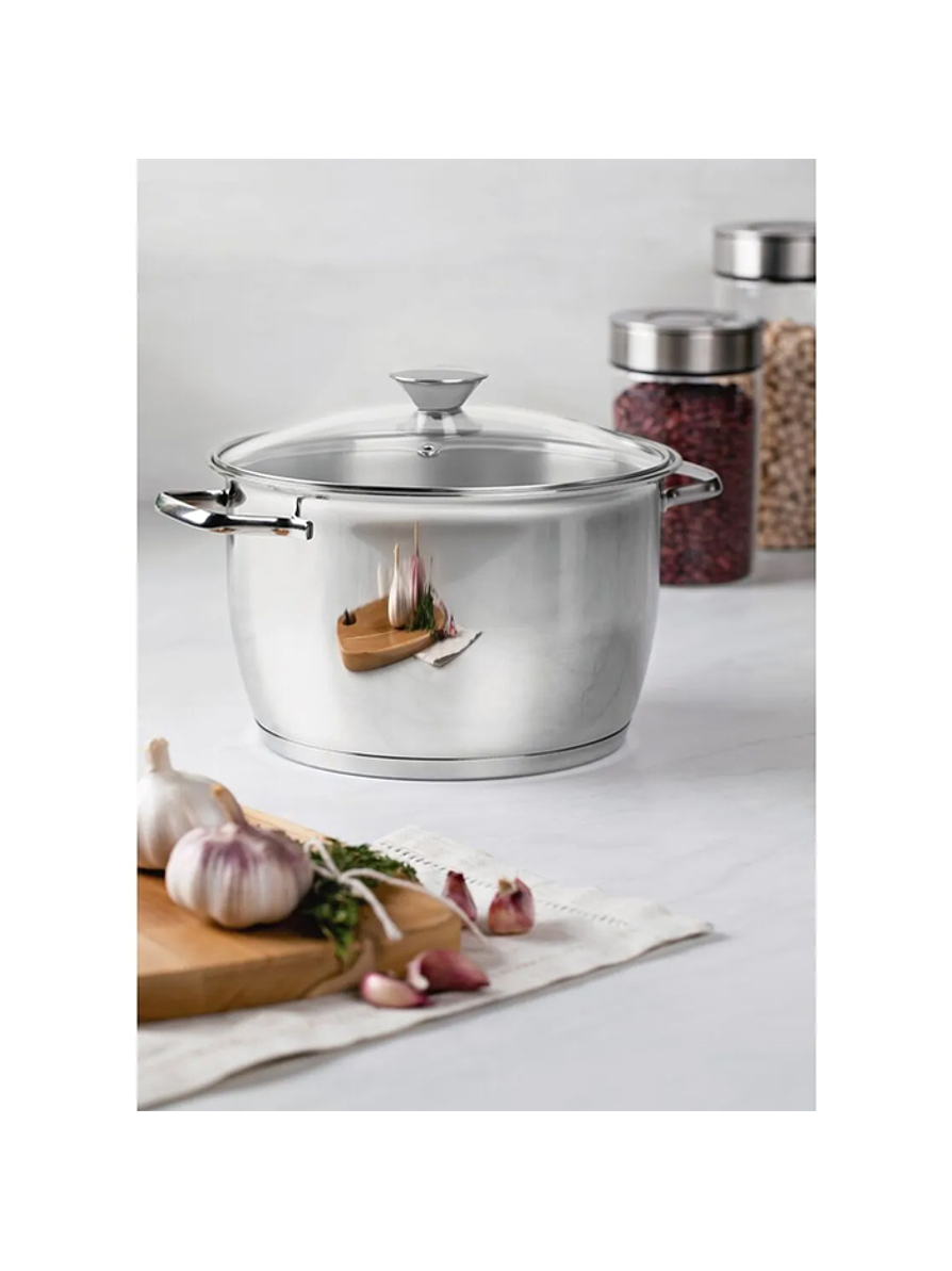 Olla Allegra Tramontina Acero Inoxidable Con Tapa 22 Cms 4