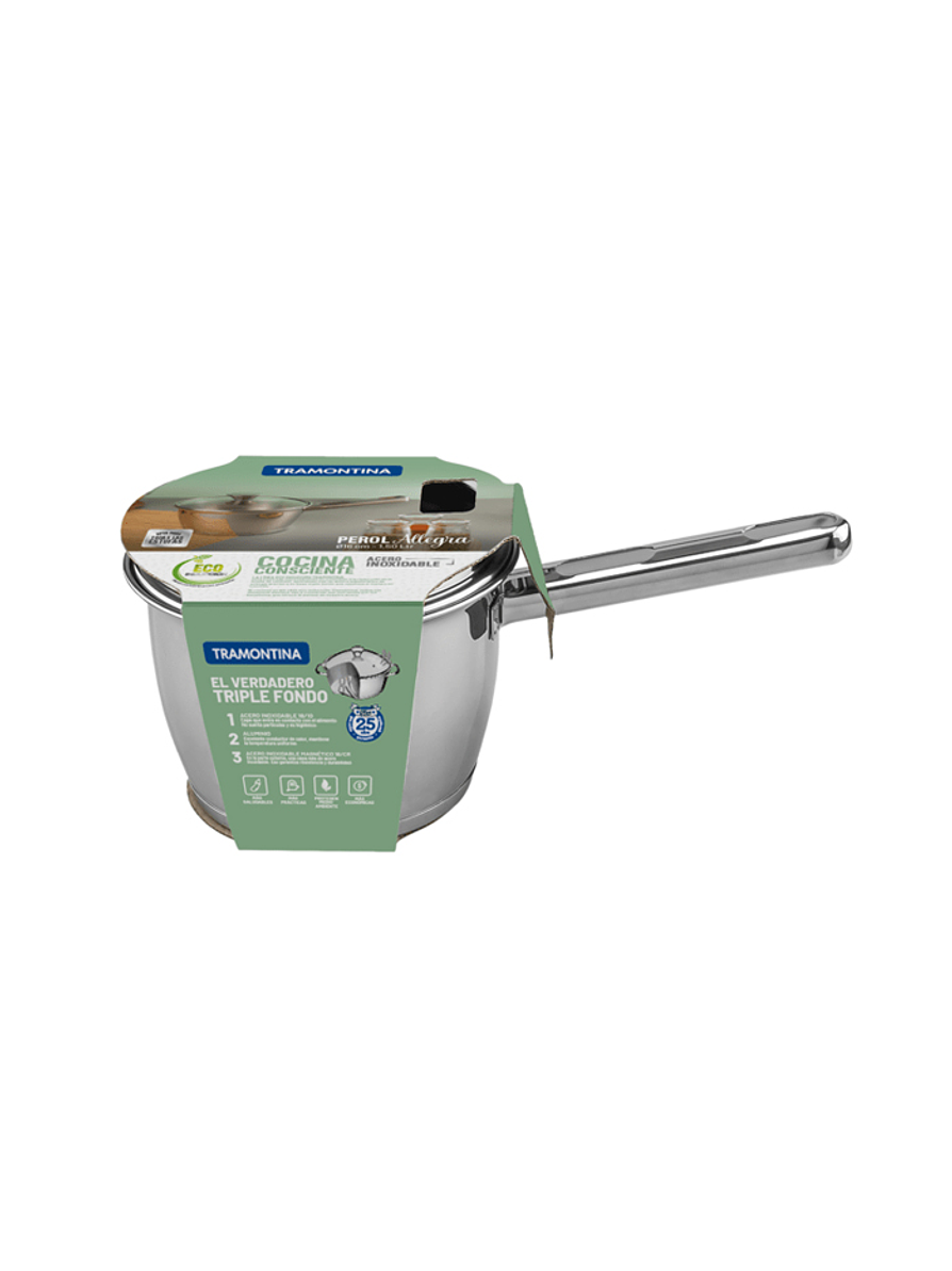 Olla Allegra Tramontina De Acero Inoxidable 16 Cm 2