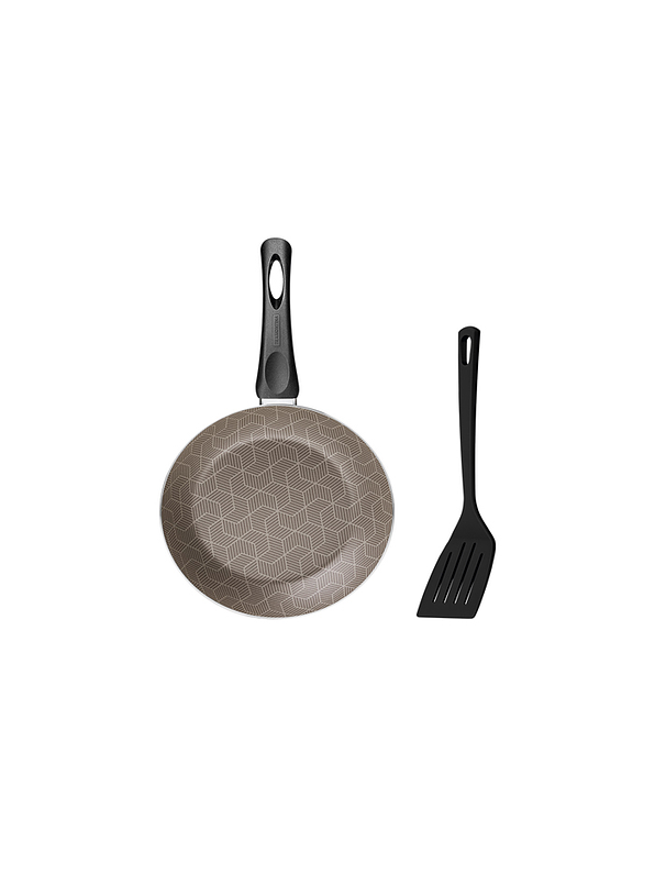 Sartén Tramontina Antiadherente 22 cm con espátula 1
