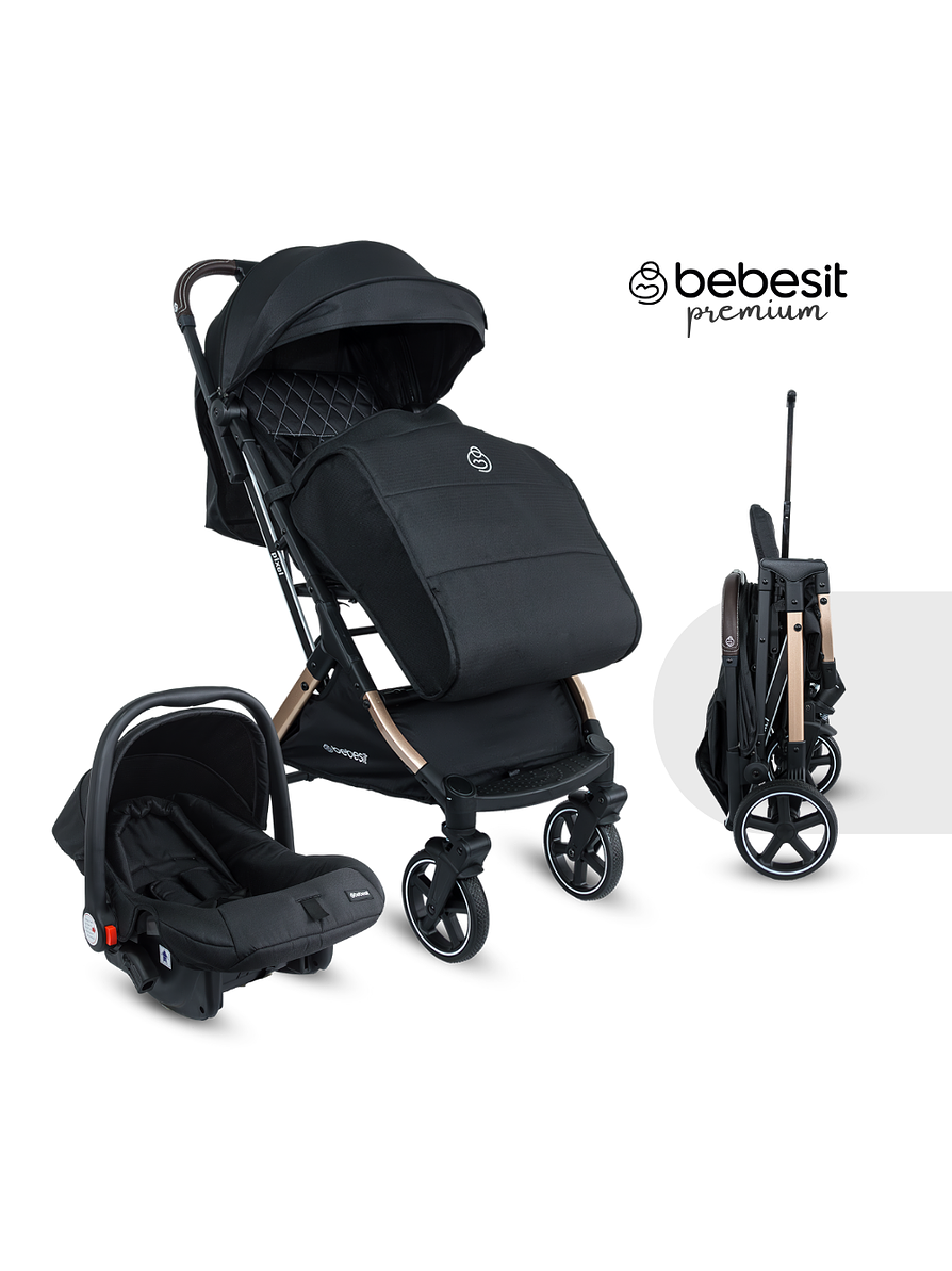 Coche Travel System Compacto Pixel Black Premium 1