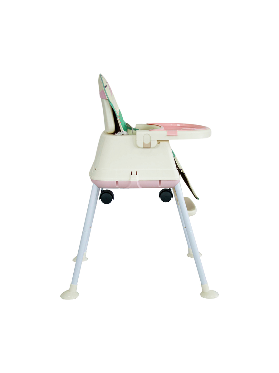 Silla Comedor 3 en 1 Smart Pink Bebesit 3