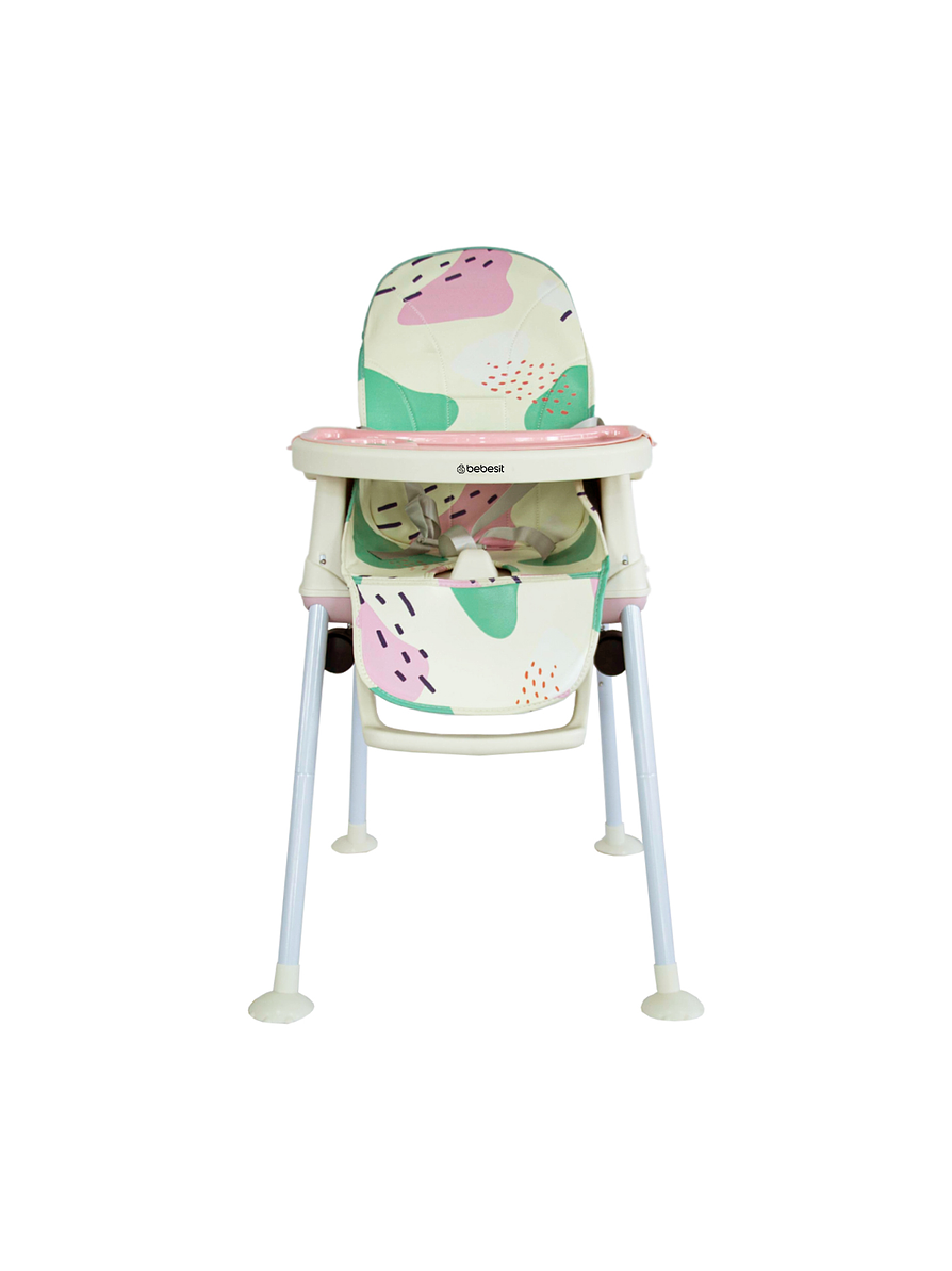 Silla Comedor 3 en 1 Smart Pink Bebesit 2