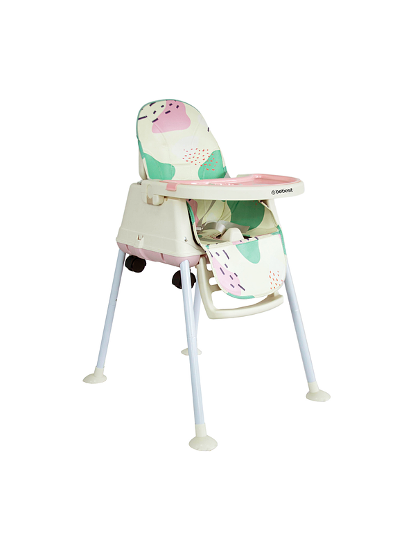 Silla Comedor 3 en 1 Smart Pink Bebesit 1