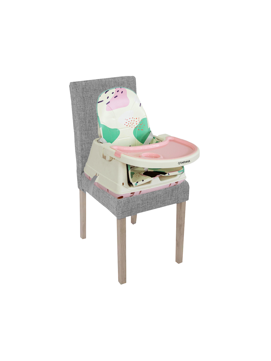 Silla Comedor 3 en 1 Smart Pink Bebesit 4