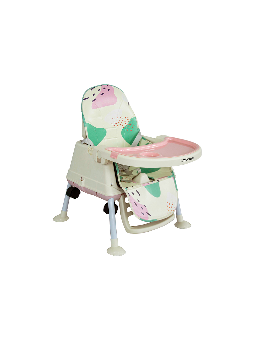 Silla Comedor 3 en 1 Smart Pink Bebesit 6