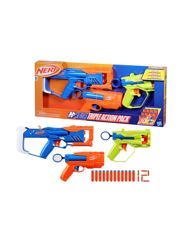 Nerf N Series Triple Accion 12 Dardos Nerf Hasbro 4